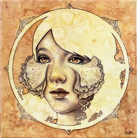 Kelly McKernan (TN,b 1986) watercolor painting