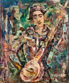 Vintage mid 20C American oil painting