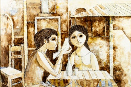 Cardani (Italy,20C) acrylic painting