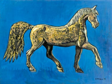 Evelyn Metzger (NY,Brazil,1911-2007) oil painting