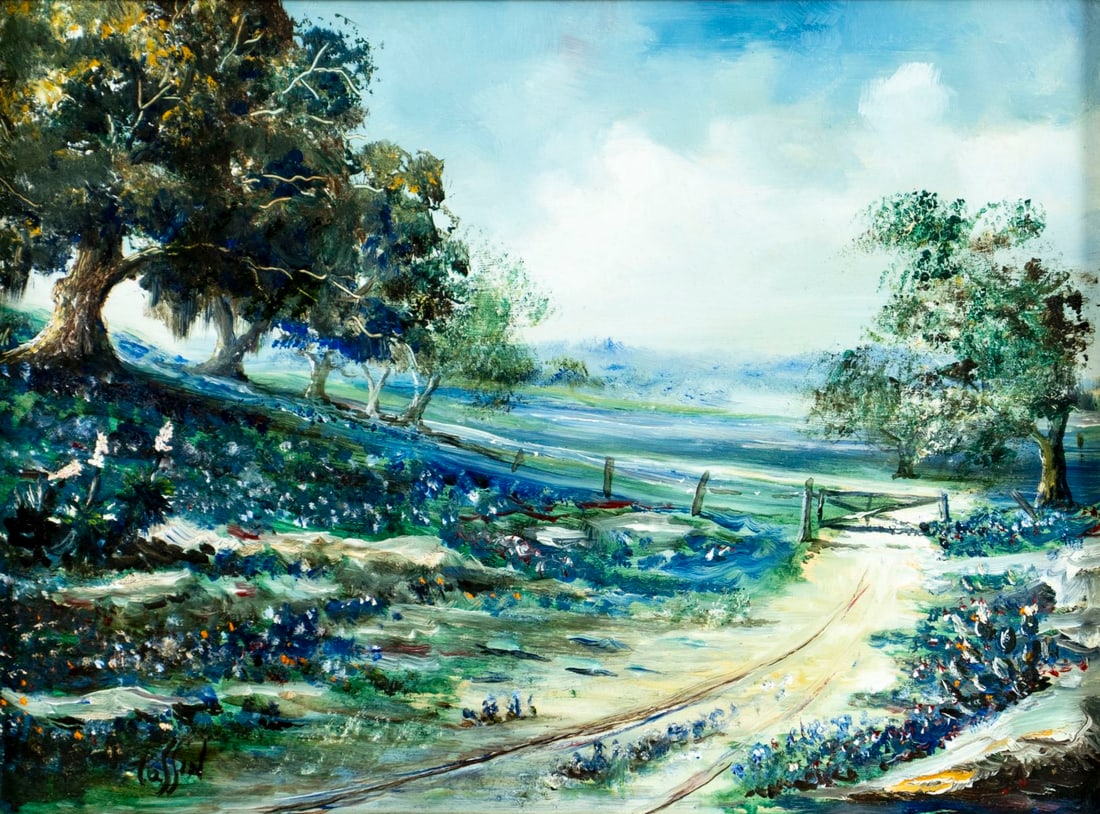 John Tassin (Texas,mid 20C) oil painting (1 of 13)