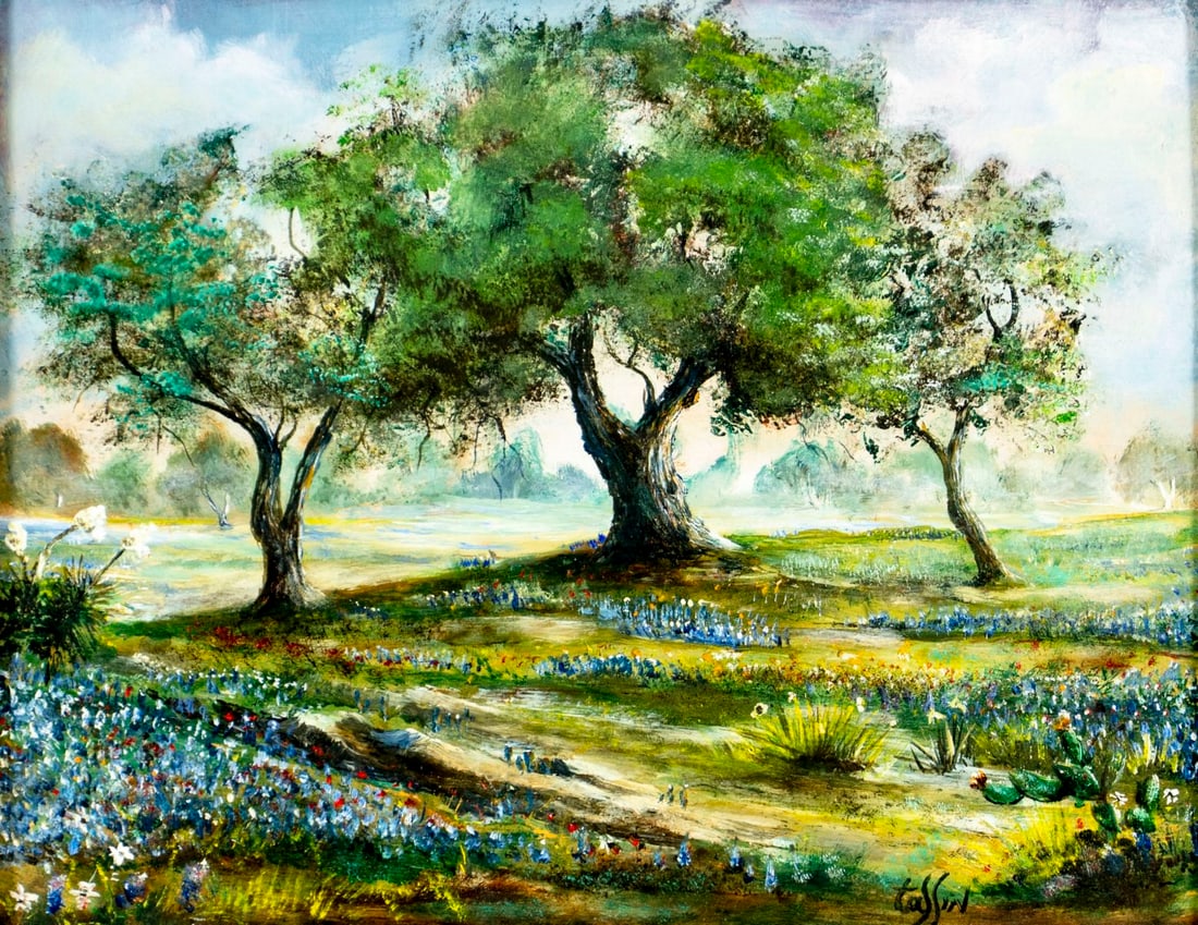 John Tassin (Texas,mid 20C) oil painting (1 of 13)