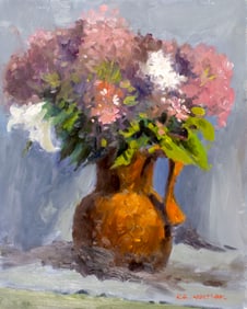 Robert Waltsak (NJ,b 1944) oil painting