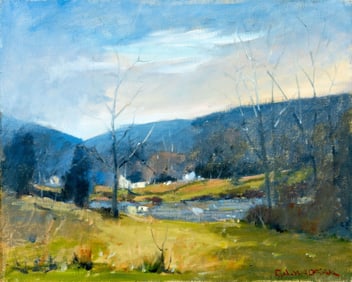 Robert Waltsak (NJ,b 1944) oil painting