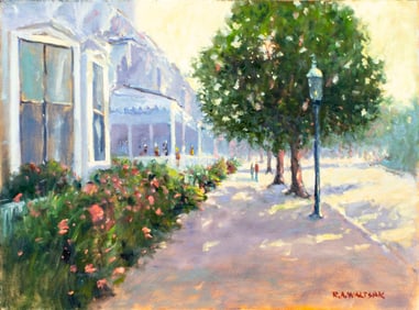 Robert Waltsak (NJ,b 1944) oil painting