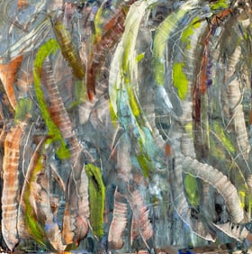 Pios Rodaman (FL,Brazil,b 1953) acrylic painting