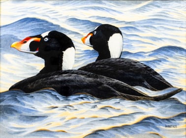 Michael Warren (UK,1938-?) watercolor painting