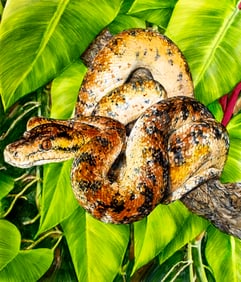 Chris Calle (US,b 1961) mixed media painting