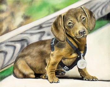 Lyudmila Litvinova (Russia,b 1991) acrylic painting