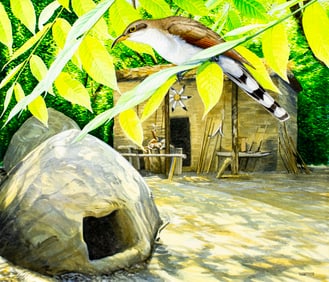 Michael Warren (UK,1938-?) watercolor painting