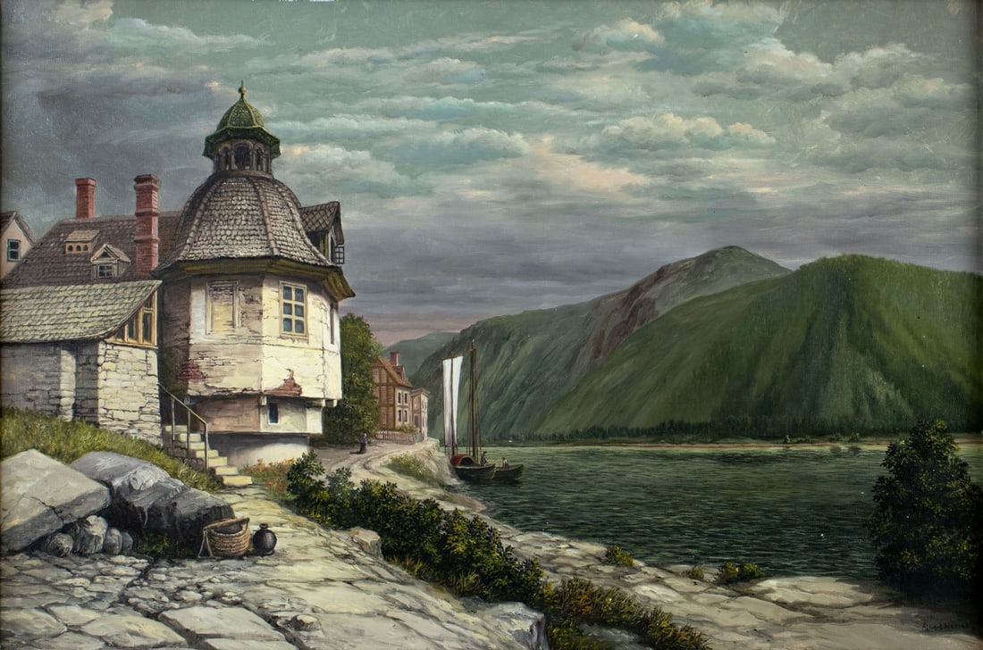 Albert Nemethy Sr (NY,Hungary,1920-1998) oil painting (1 of 12)