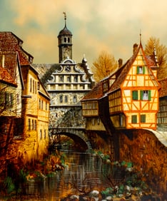 Peter Samberger (Austria,Germany,1929-?) oil painting