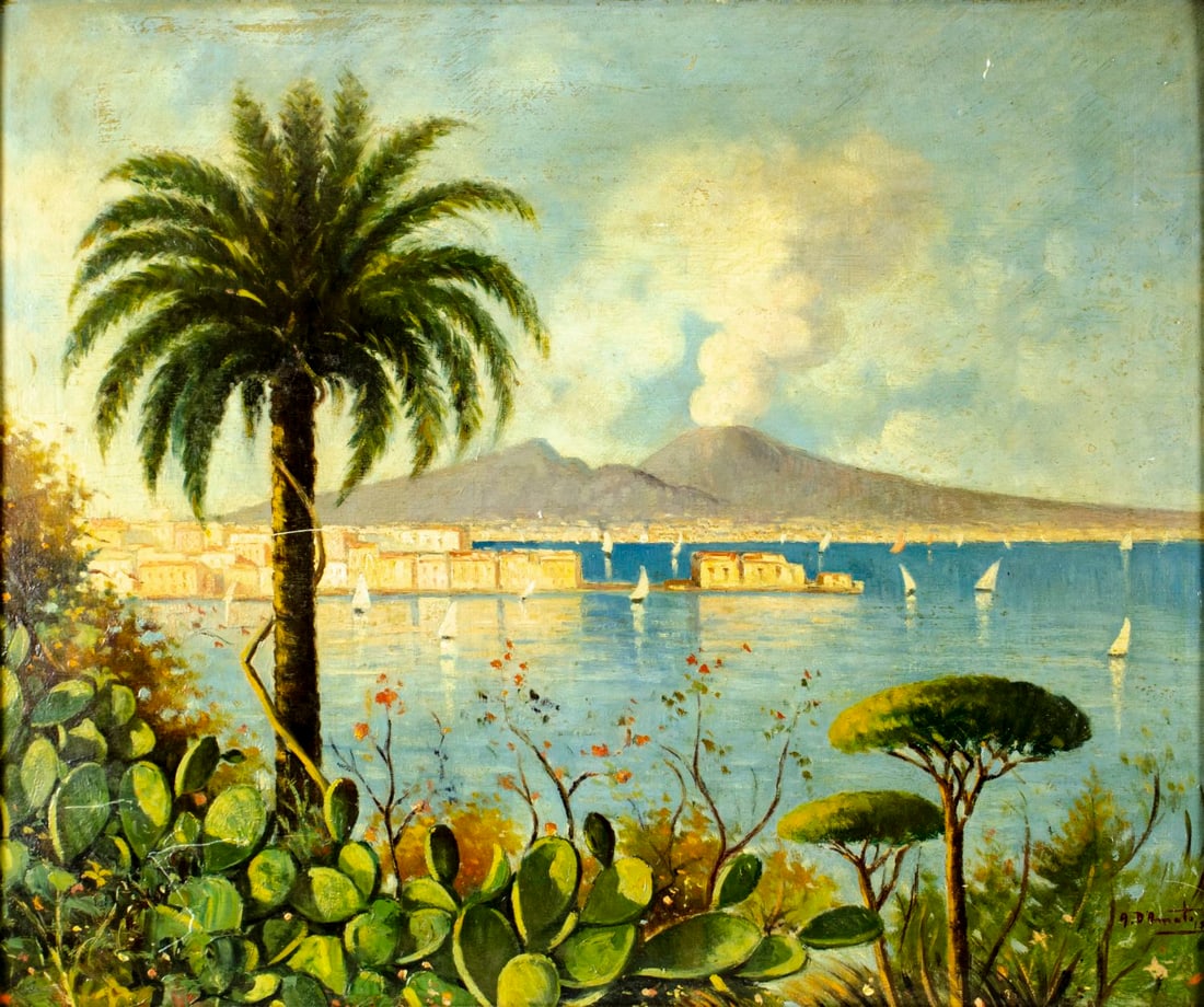 Antonio D'Amato (Italy,mid 20C) oil painting (1 of 14)