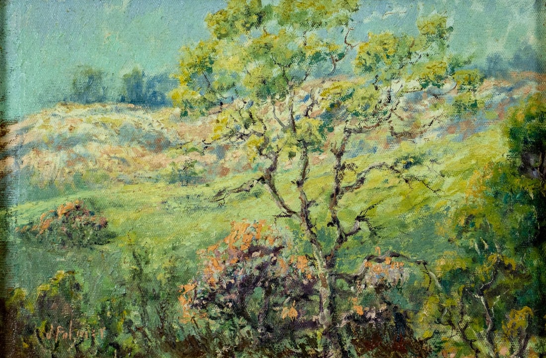 J Palmer (US,early 20C) oil painting antique (1 of 11)