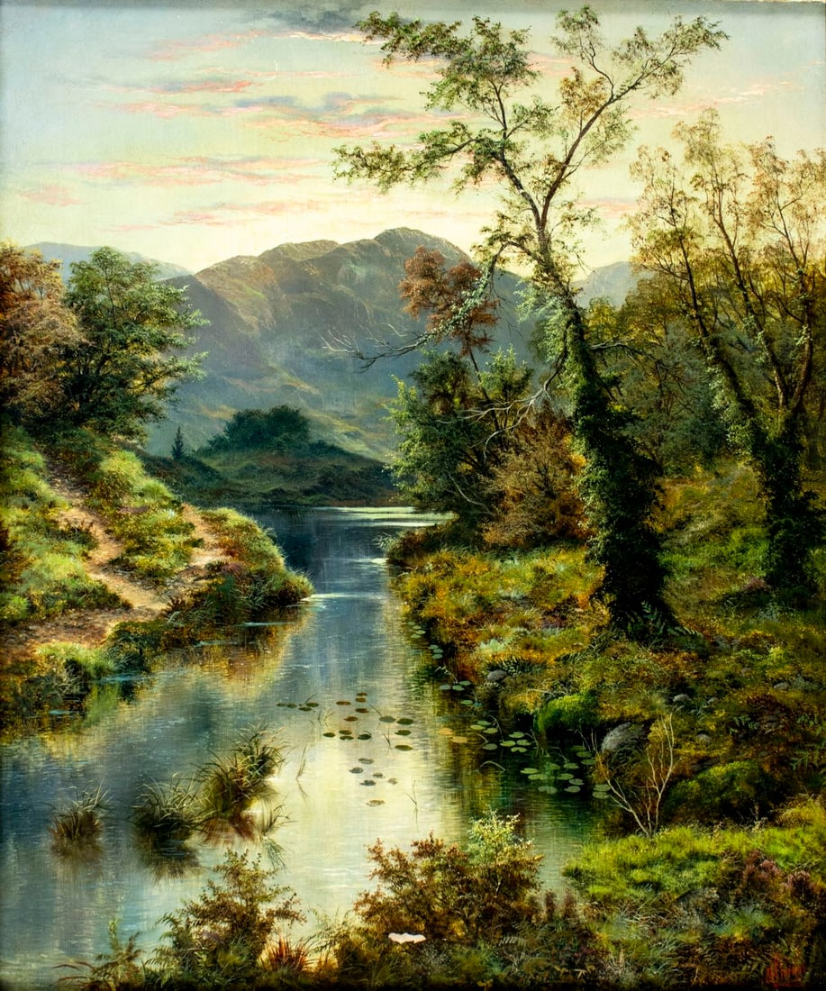 Henry Livings (UK,1850-1950) oil painting antique (1 of 14)