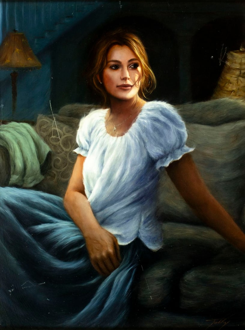 Thomas Tunney (MI,20/21C) oil painting (1 of 13)