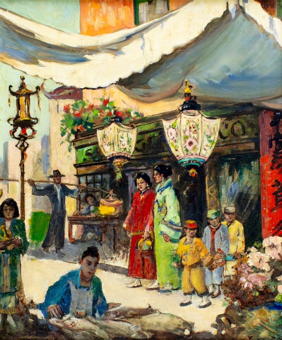 David Schwartz (KY,CA,1879-1969) oil painting (1 of 13)