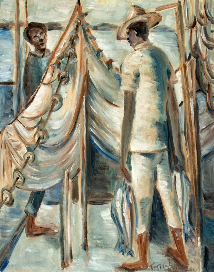 Thelma Thal (NY,1903-2001) oil painting (1 of 12)