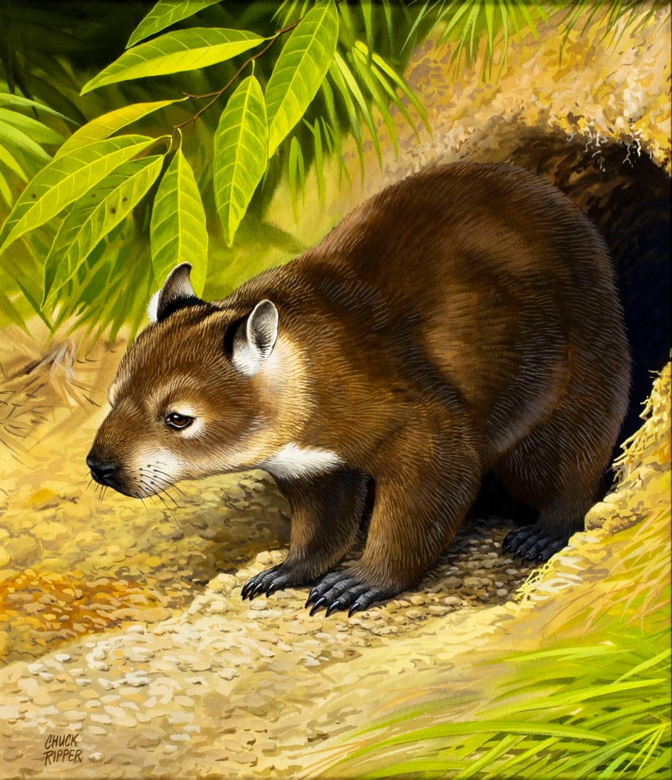 Chuck Ripper (WV,PA,1929-2019) gouache painting (1 of 13)