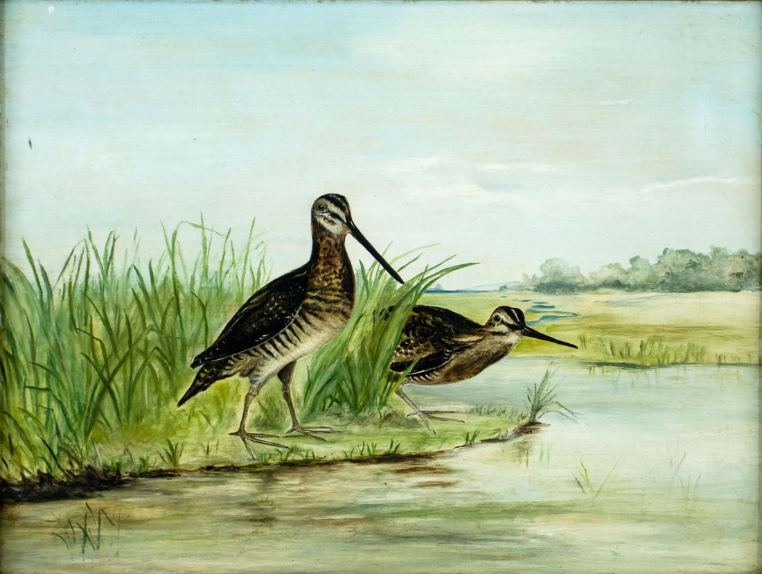 Antique early 20C American oil painting (1 of 12)