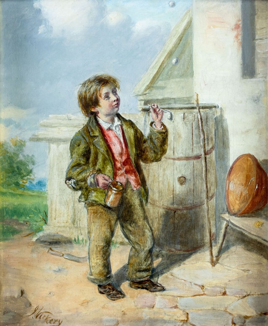 G Vickery (UK,19C) oil painting antique (1 of 12)