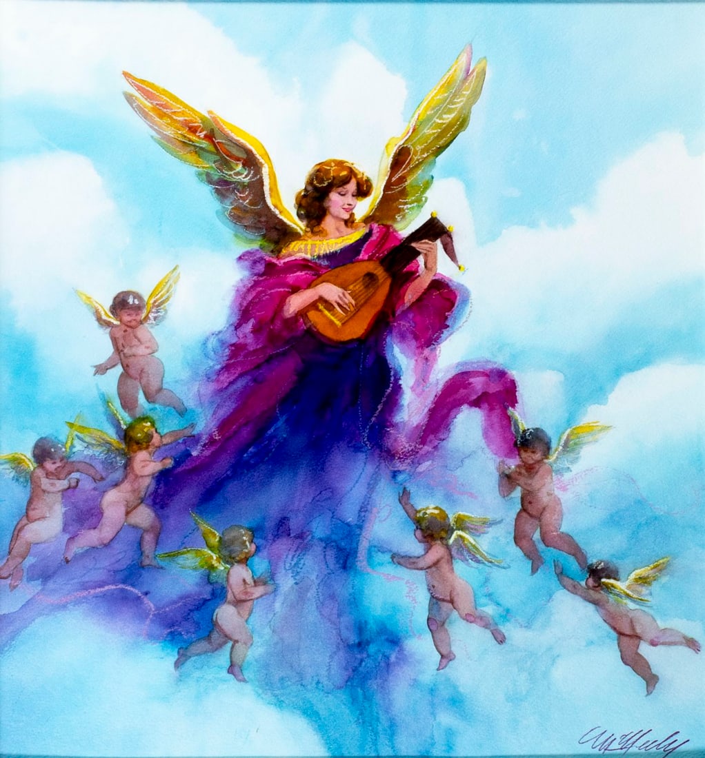 Tom McNeely (Canada,1935-?) watercolor painting (1 of 13)