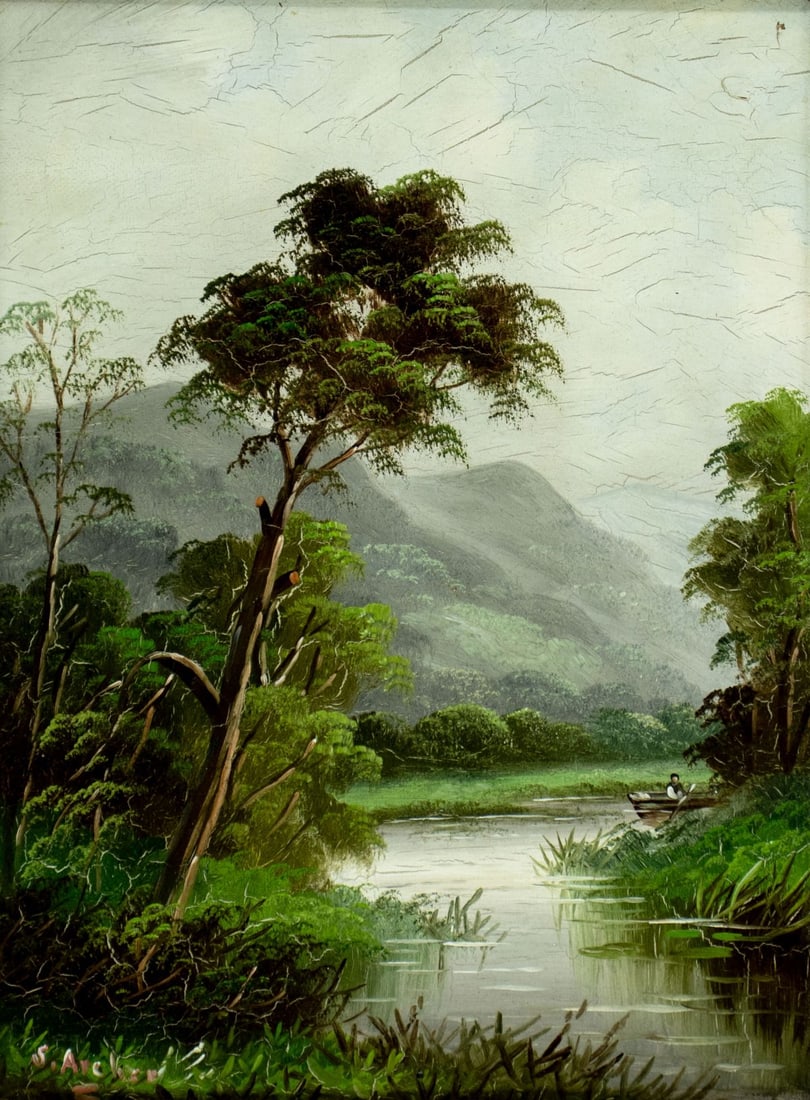 Stanley Archer (UK,19/20C) oil painting antique (1 of 15)