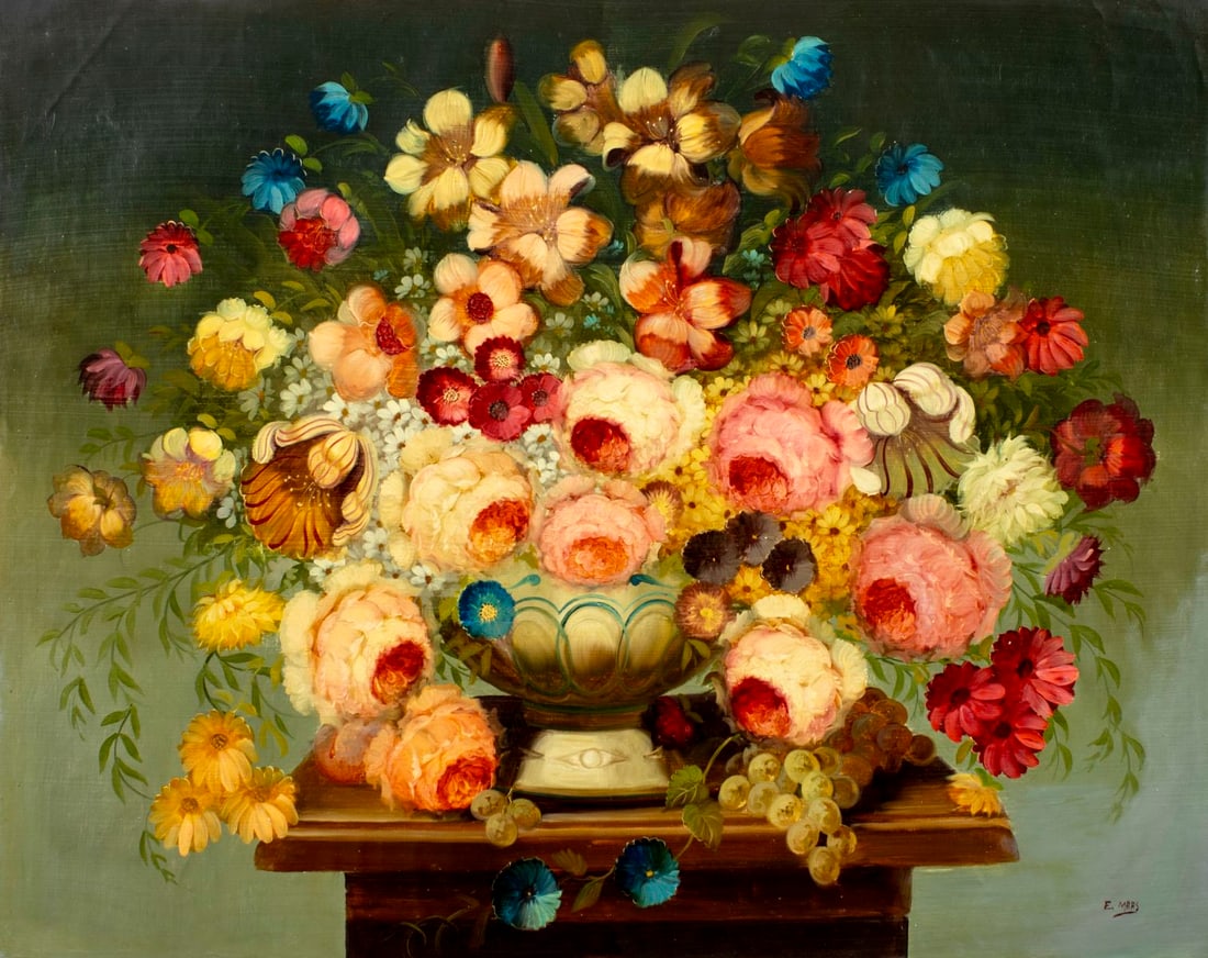 Emma L Maas (US,20C) oil painting (1 of 13)