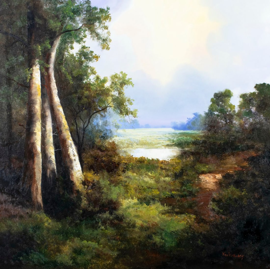 Ron Williams (TN,1947-2016) oil painting (1 of 12)