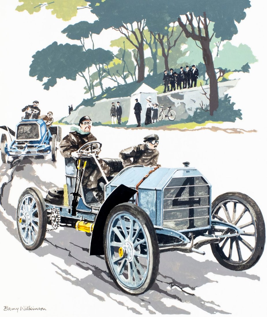 Barry Wilkinson (UK,1923-2007) gouache painting (1 of 13)