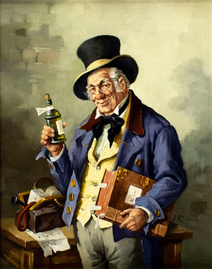 Hans Rudolf Richter (Austria,1920-?) oil painting (1 of 14)