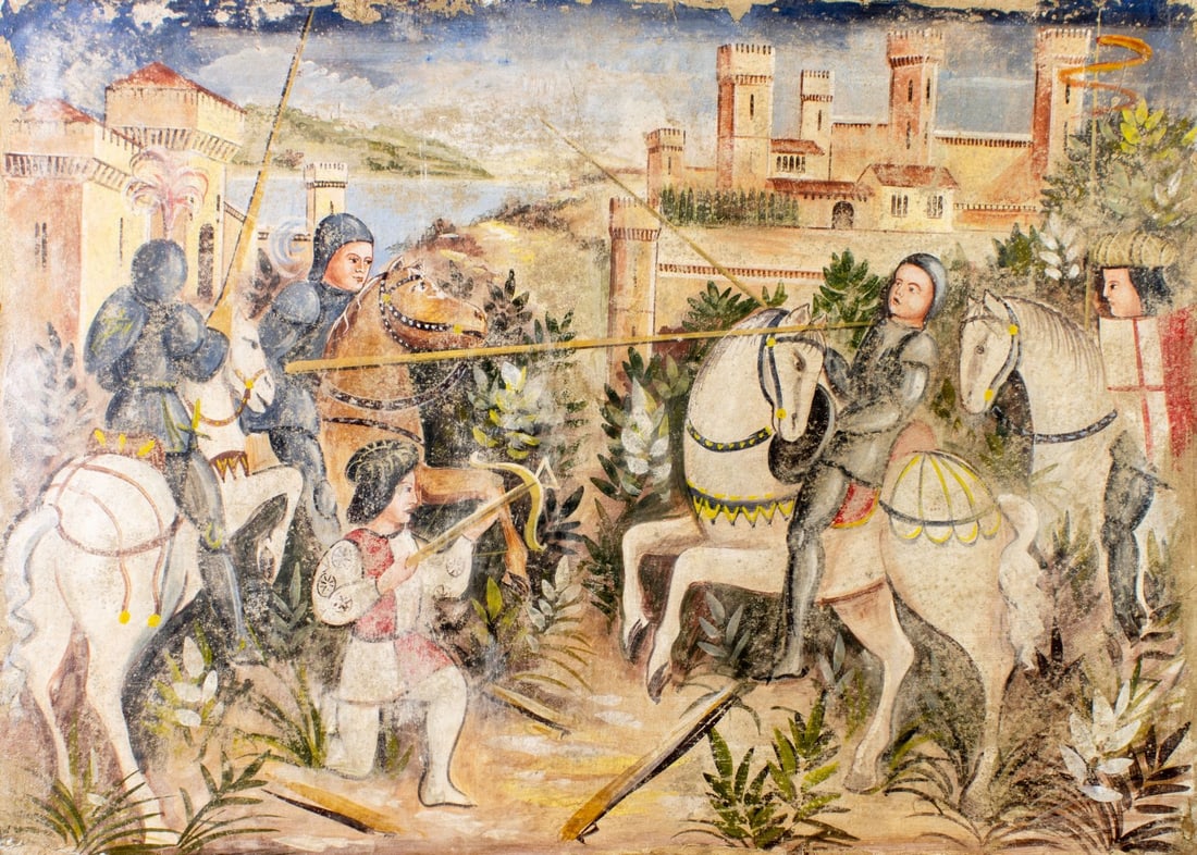 Vintage 20C European oil painting (1 of 11)