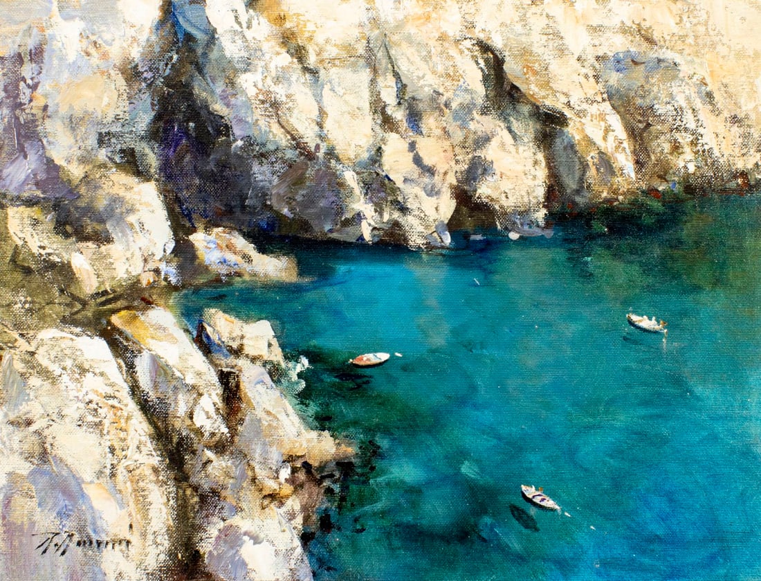 Raimondo Roberti (Italy,1947-?) oil painting (1 of 13)