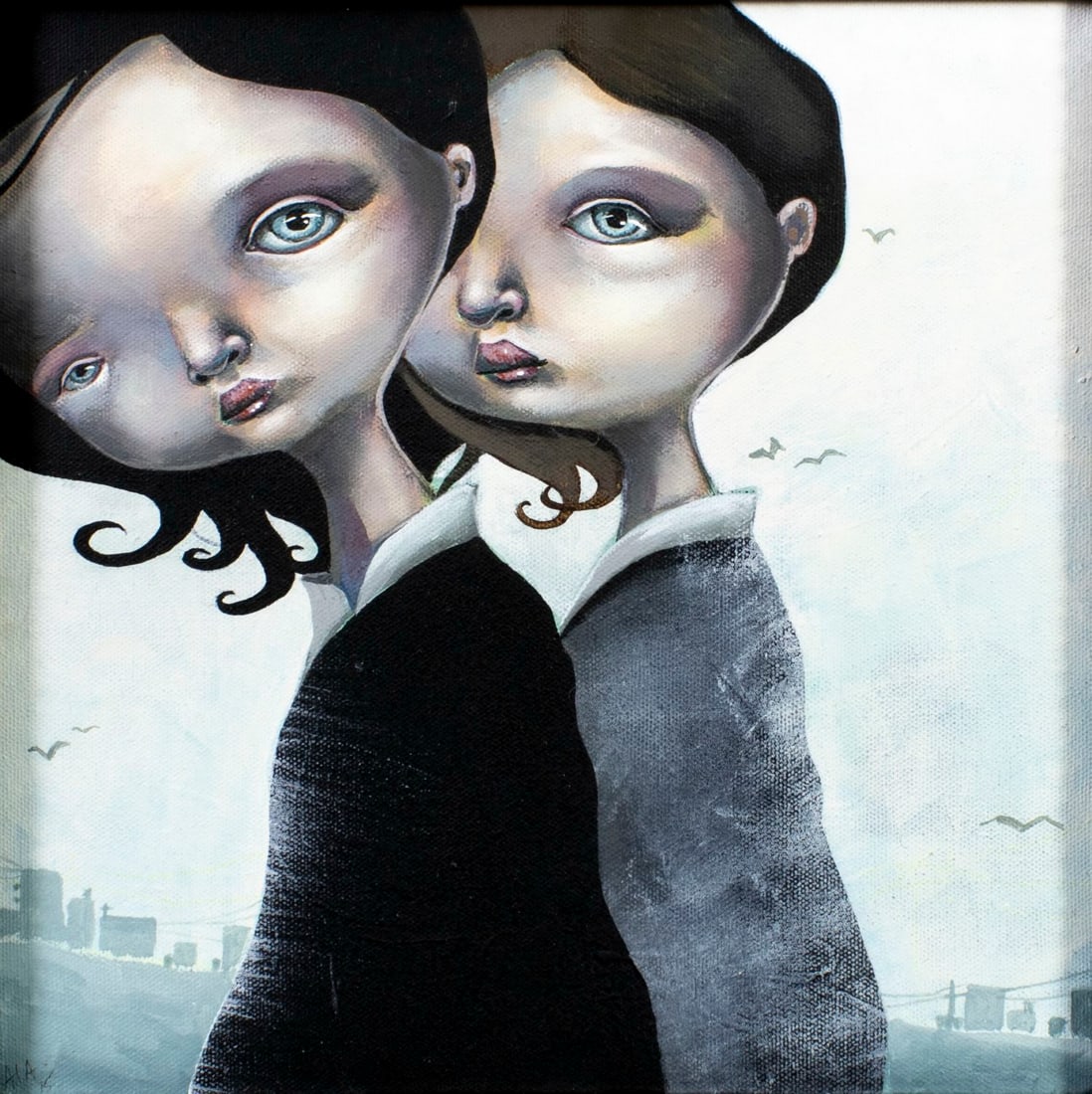 Anne Angelshaug (Norway,b 1977) oil painting (1 of 13)