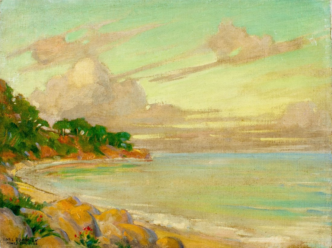 Carl Brandien (NY,1886-1965) oil painting antique (1 of 12)