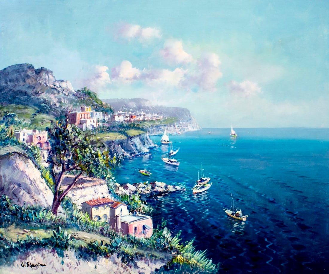 Starzino (Italy,20C) oil painting (1 of 13)