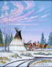 Johnny Yazzie (NM,AZ,1945-2021) oil painting