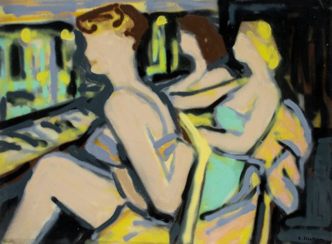 Evelyn Metzger (NY,Brazil,1911-2007) oil painting   pls check medium! (1 of 12)