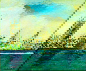 Alexander Borisoff (Russia,Europe,mid 20C) oil painting (1 of 13)