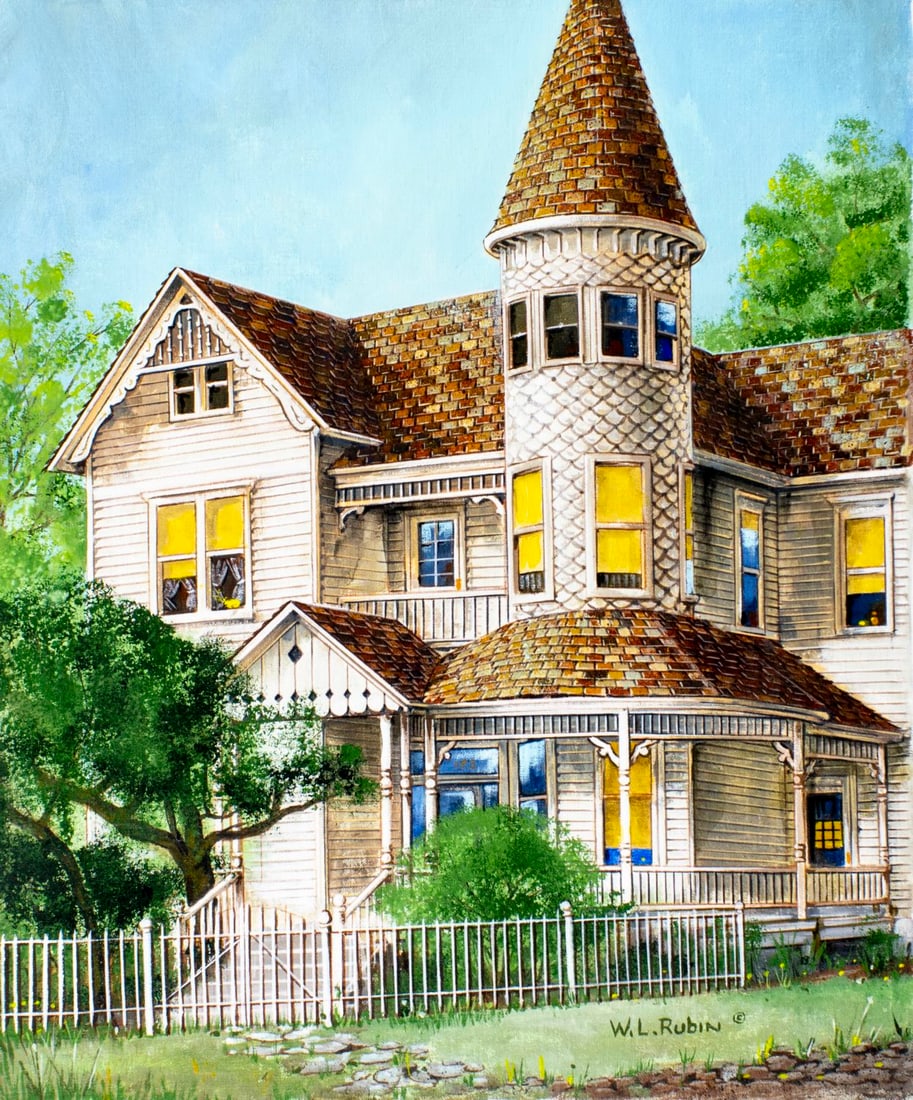 W L Rubin (US,20C) oil painting (1 of 13)