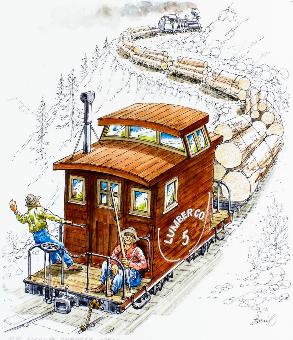 Basil Smith (UK,1925-2010) watercolor painting (1 of 13)