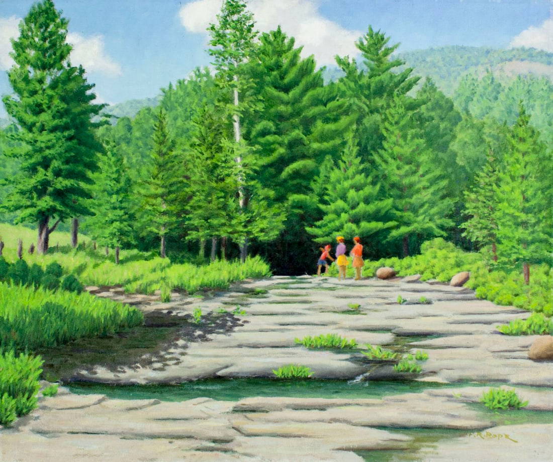 Frank R Pope (ny,20c) Oil Painting Auction