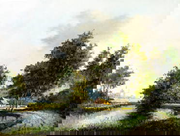 Bernard H Slotman (German,1928-?) oil painting (1 of 13)