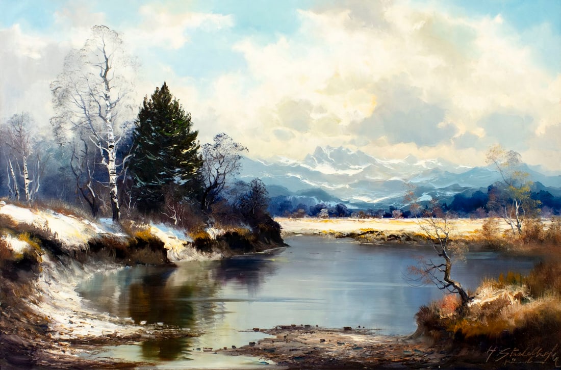 Helmut Stadelhofer (German,1914-1979) oil painting (1 of 13)