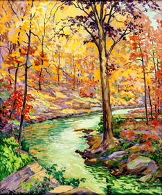 Edward Walters (US,early 20C) oil painting (1 of 12)
