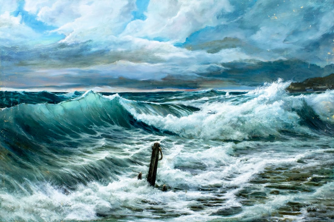 Viktor Ilyushkin (Russia,b 1946) oil painting (1 of 12)