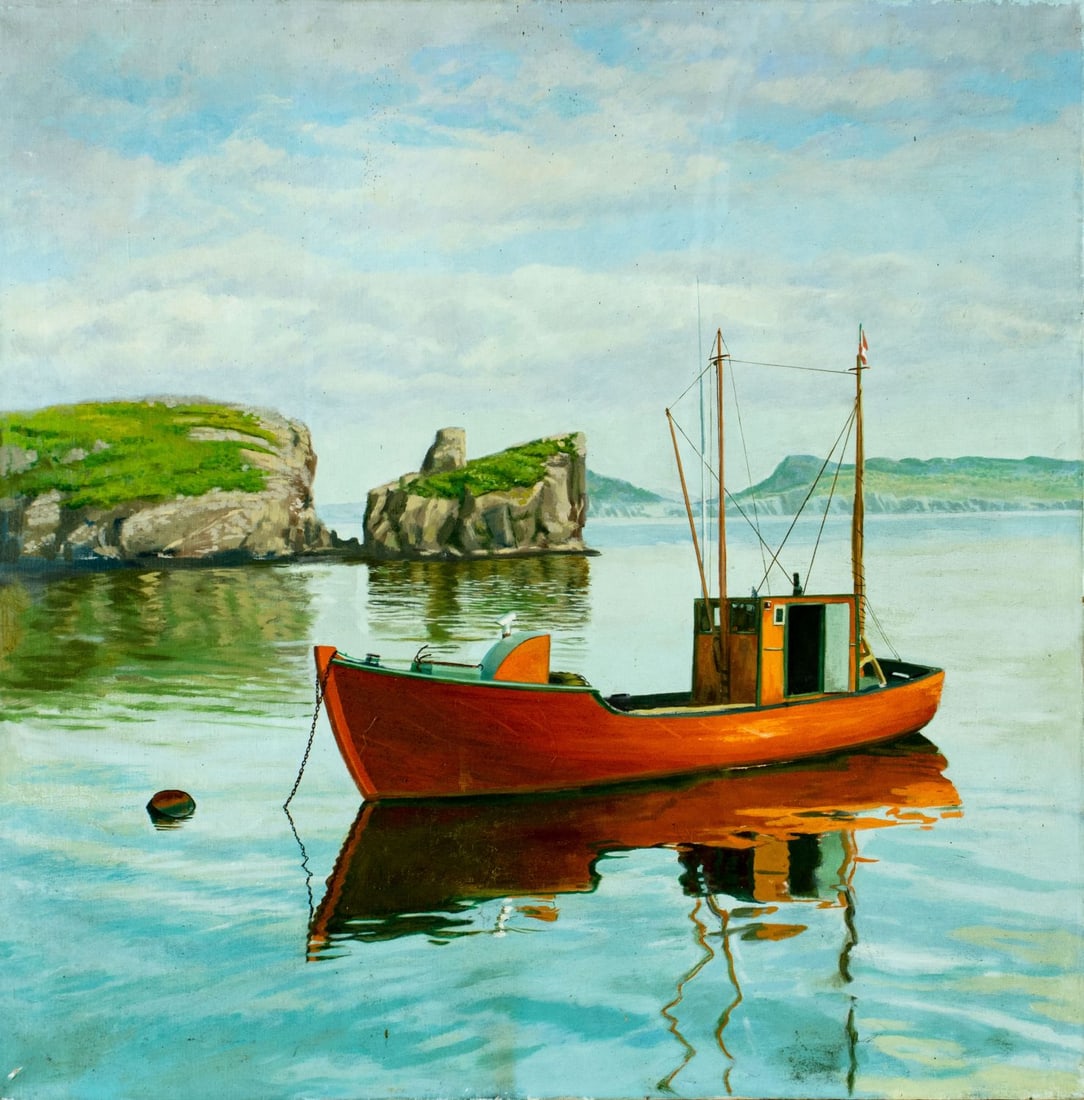 Vintage 20C Canadian oil painting (1 of 12)