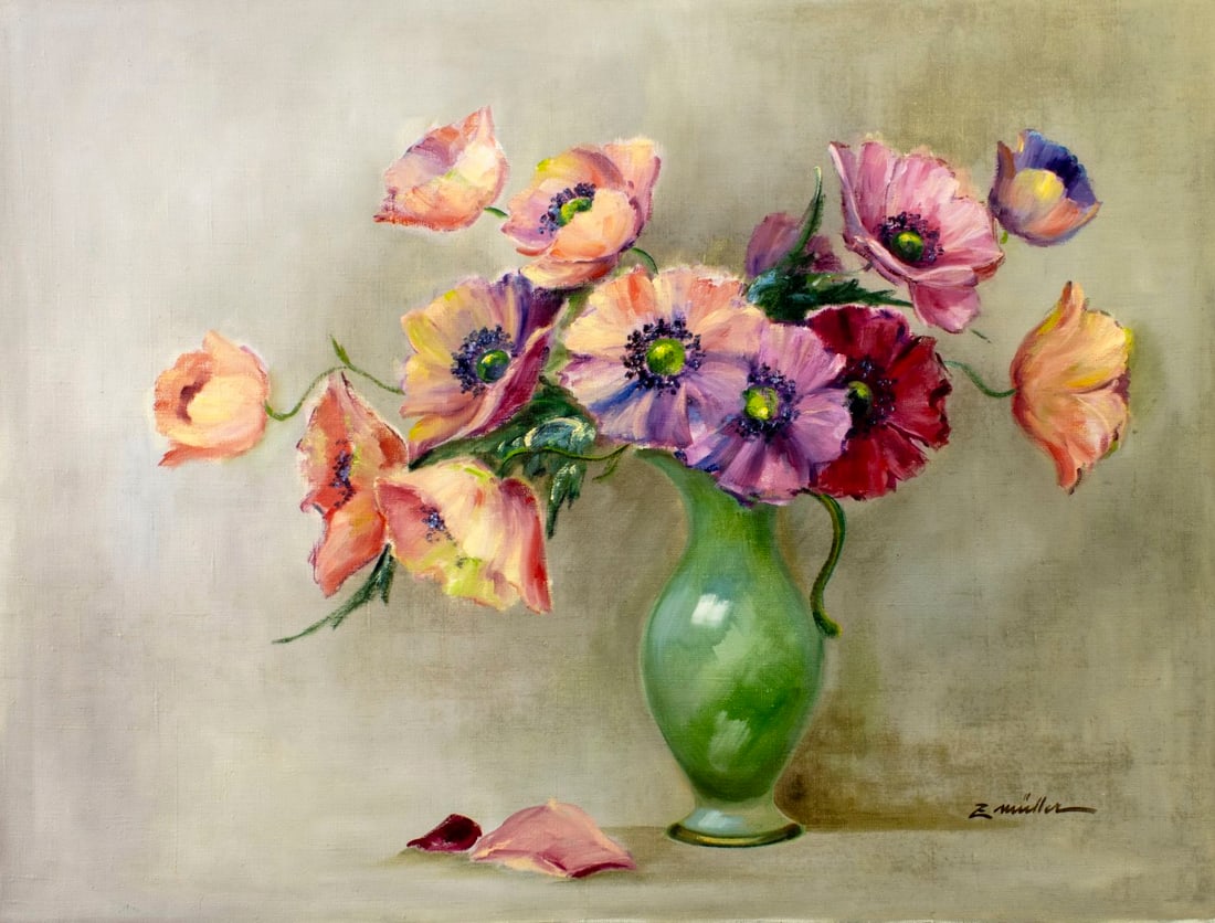 E Muller (Europe,20C) oil painting (1 of 13)