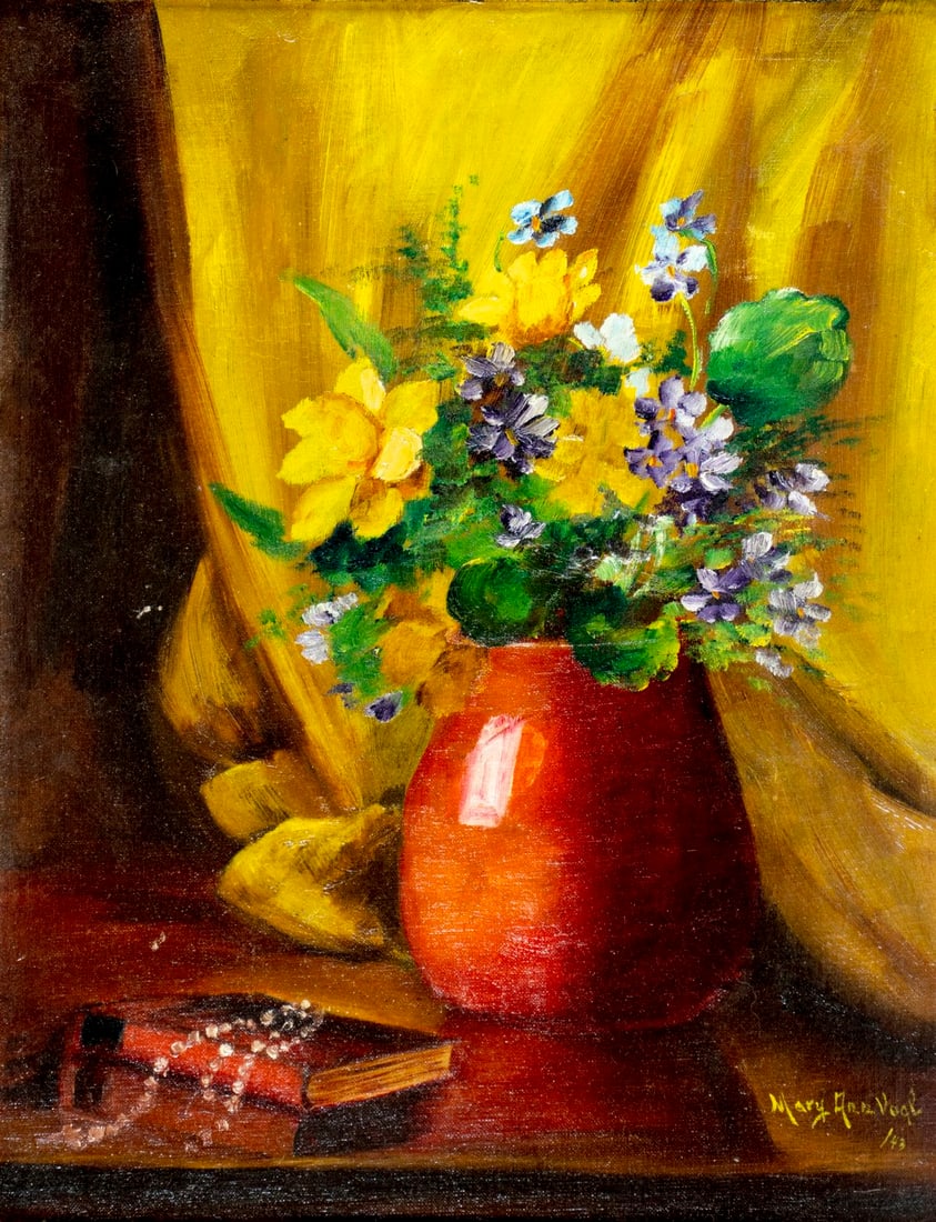 Mary Ann Vogl (US,mid 20C) oil painting antique (1 of 13)