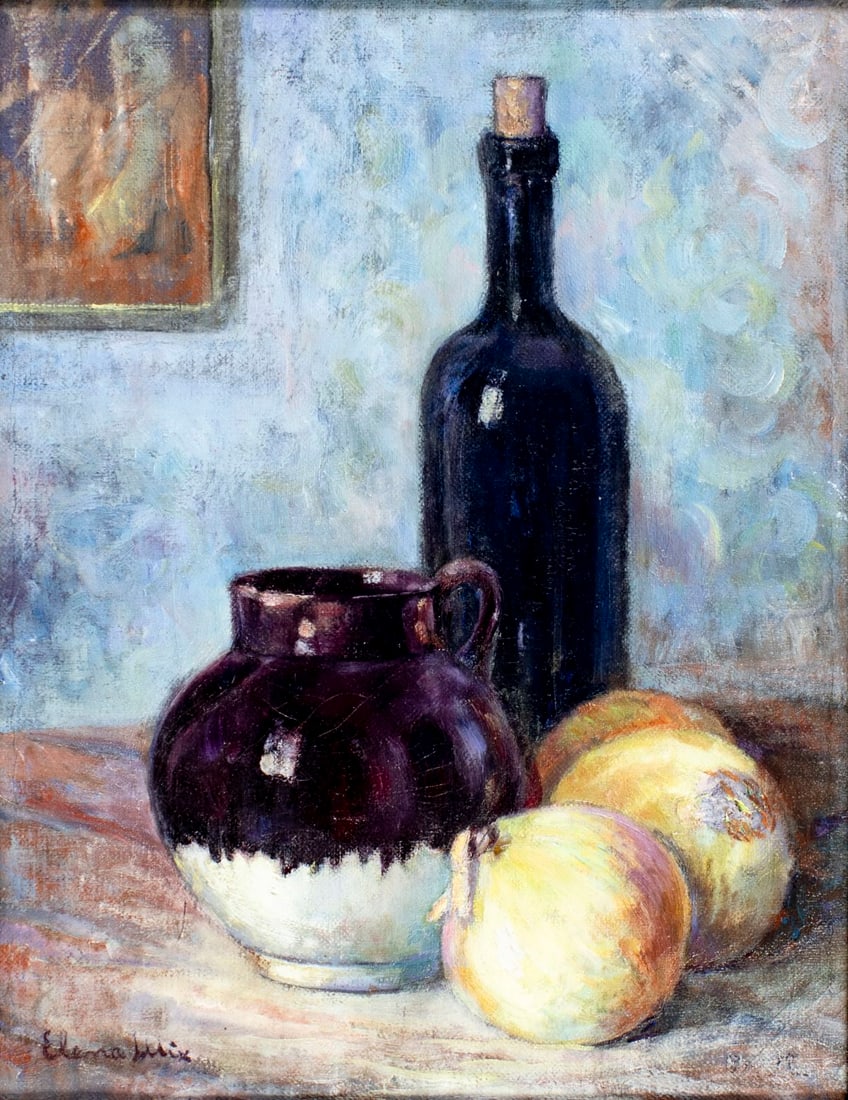 Elena Mix Johnson (DC,NC,AZ,1889-1939) oil painting antique (1 of 13)